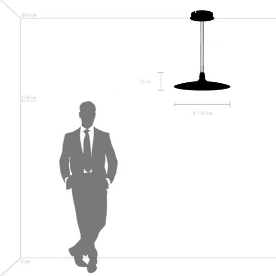 Lightstar 737427 Люстра EMISFERO 19W LED 1347LM 130G ЧЕРНЫЙ/МЕДЬ 3000K, изображение 4