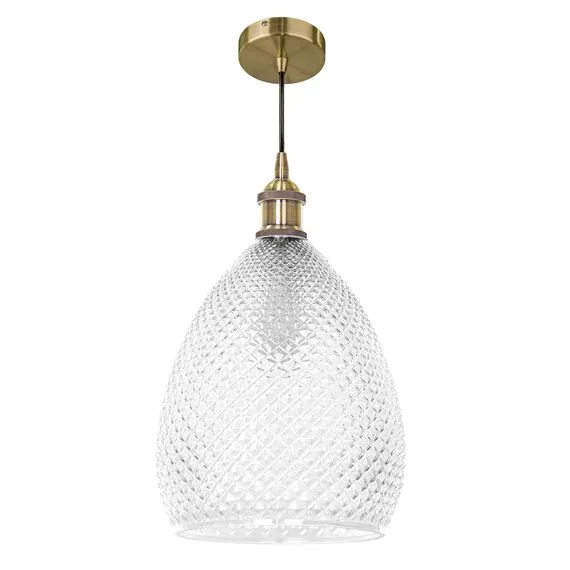 Lightstar 798021 Люстра GENNI 1х40W E27 ЛАТУНЬ/ПРОЗРАЧНЫЙ