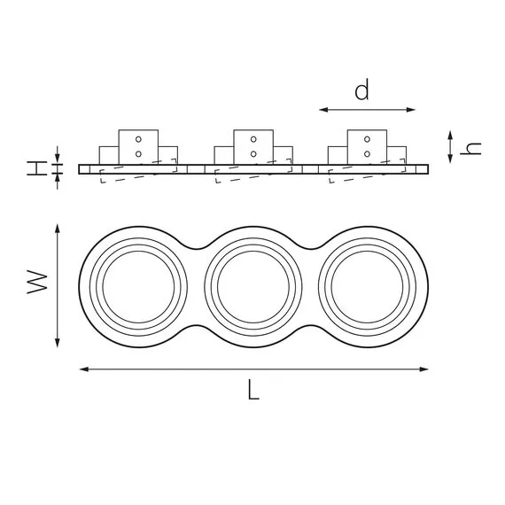 Lightstar i936090609 Светильник INTERO 111 Triple ROUND (217936+217909+217906+217909), изображение 2