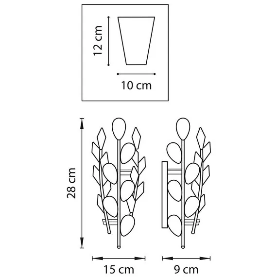 Lightstar 791612 Бра ISABELLE 1х40W G9 ЗОЛОТО, изображение 2