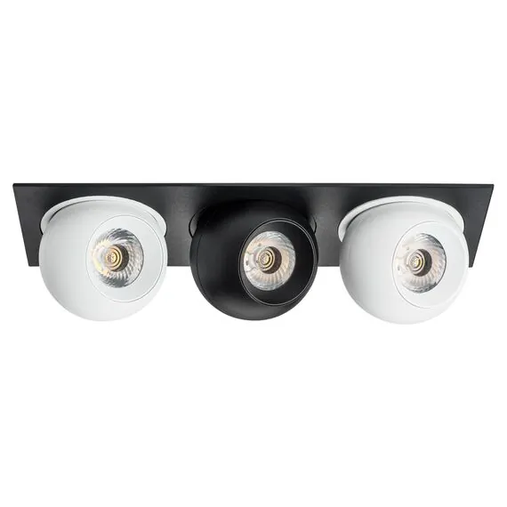 Lightstar i537647464 Светильник INTERO LED 9W*3 850LM*3 24G ЧЕРНЫЙ/БЕЛЫЙ 4000K (217537+217064+217074+217064)