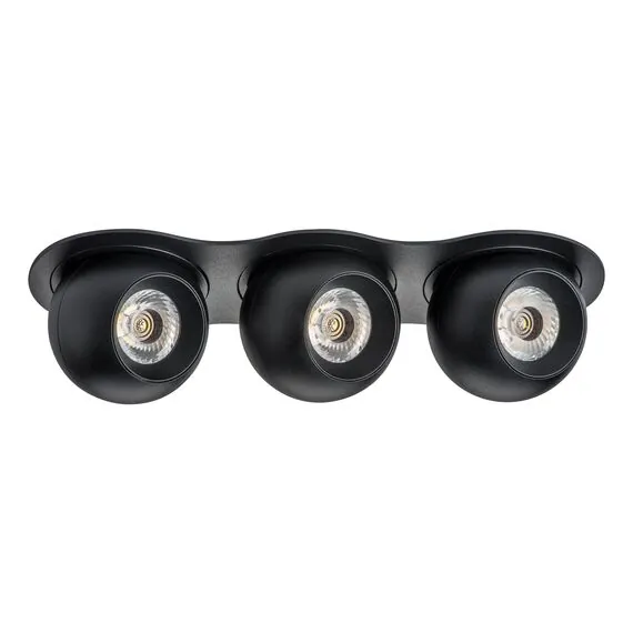 Lightstar i637747474 Светильник INTERO LED 9W*3 850LM*3 24G ЧЕРНЫЙ 4000K (217637+217074+217074+217074)