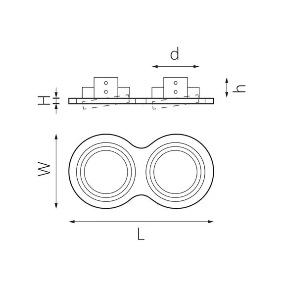 Lightstar i9290909 Светильник INTERO 111 Double ROUND (217929+217909+217909), изображение 2