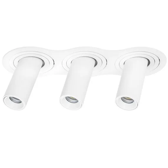 Lightstar i636262 Светильник INTERO TUBO LED 10W*3 500LM*3 60G БЕЛЫЙ 3000K (217636+217262+217262+217262)