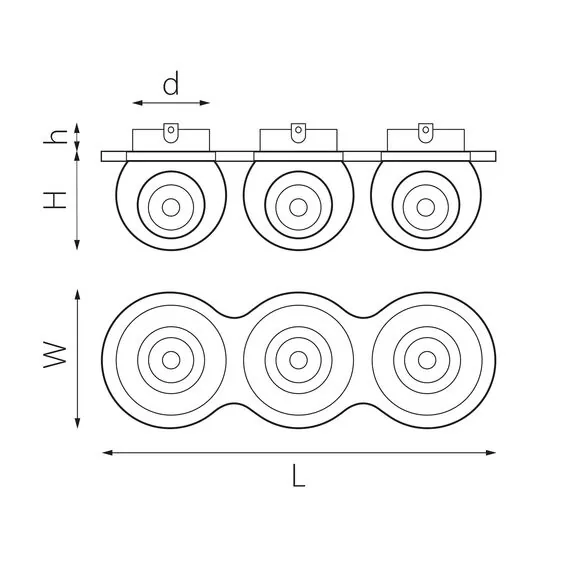 Lightstar i636627262 Светильник INTERO LED 9W*3 850LM*3 24G БЕЛЫЙ/ЧЕРНЫЙ 3000K (217636+217062+217072+217062), изображение 2