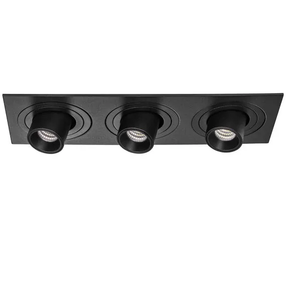 Lightstar i537174 Светильник INTERO TUBO LED 7W*3 360LM*3 60G ЧЕРНЫЙ 4000K (217537+217174+217174+217174)