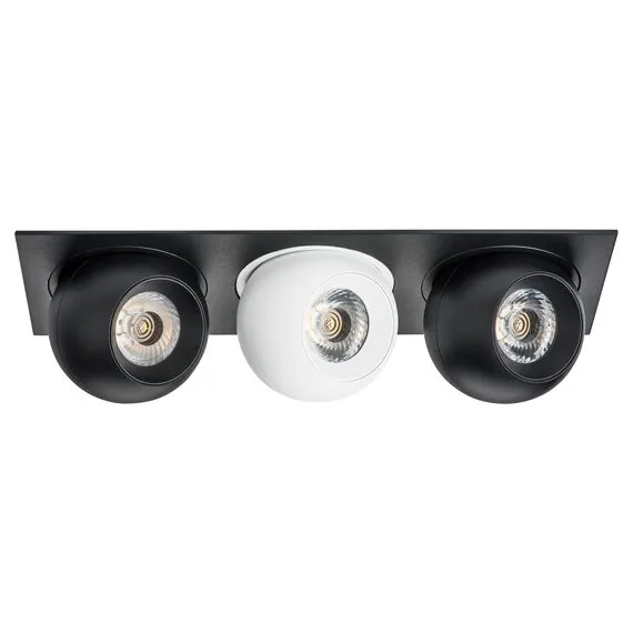 Lightstar i537726272 Светильник INTERO LED 9W*3 850LM*3 24G ЧЕРНЫЙ/БЕЛЫЙ 3000K (217537+217072+217062+217072)