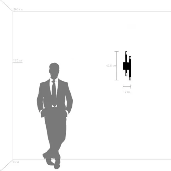 Lightstar 734647 Бра IRIS 12W LED 618LM 120G ЧЕРНЫЙ/ЗОЛОТО 3000K, изображение 3