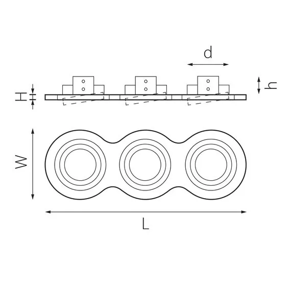 Lightstar i637600706 Светильник INTERO 16 Triple ROUND (217637+217606+217607+217606), изображение 2
