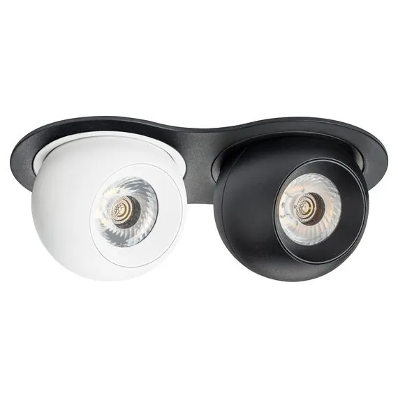 Lightstar i6276272 Светильник INTERO LED 9W*2 850LM*2 24G ЧЕРНЫЙ/БЕЛЫЙ 3000K (217627+217062+217072)