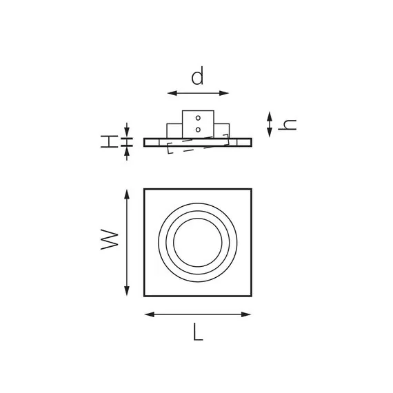 Lightstar i51607 Светильник INTERO 16 QUADRO GU10 (217516+217607), изображение 2