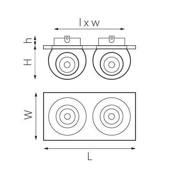 Lightstar i5276474 Светильник INTERO LED 9W*2 850LM*2 24G ЧЕРНЫЙ/БЕЛЫЙ 4000K (217527+217064+217074), изображение 2