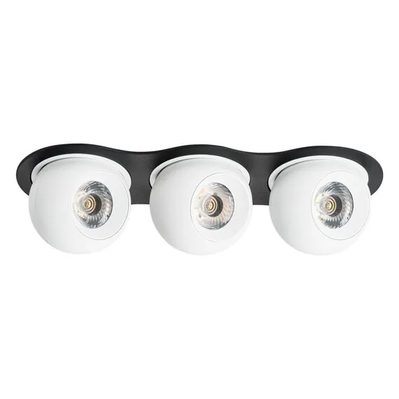 Lightstar i637626262 Светильник INTERO LED 9W*3 850LM*3 24G ЧЕРНЫЙ/БЕЛЫЙ 3000K (217637+217062+217062+217062)