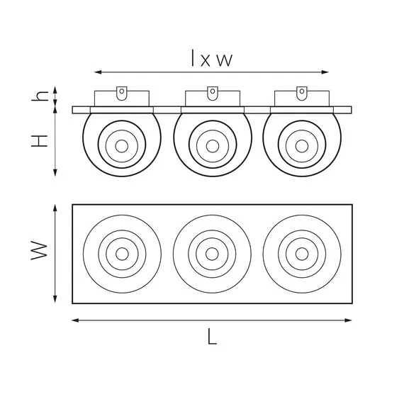 Lightstar i536647464 Светильник INTERO LED 9W*3 850LM*3 24G БЕЛЫЙ/ЧЕРНЫЙ 4000K (217536+217064+217074+217064), изображение 2