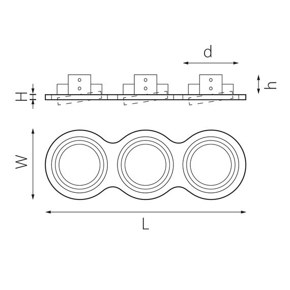 Lightstar i936070607 Светильник INTERO 111 Triple ROUND (217936+217907+217906+217907), изображение 2