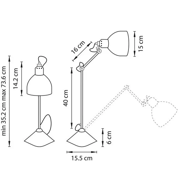 Lightstar 765916 Настольная лампа LOFT 1х40W E14 БЕЛЫЙ, изображение 3