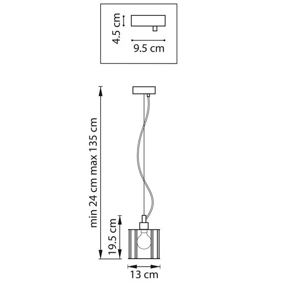 Lightstar 722013 Люстра LIMPIO 1х40W E27 БРОНЗА/ПРОЗРАЧНЫЙ, изображение 2