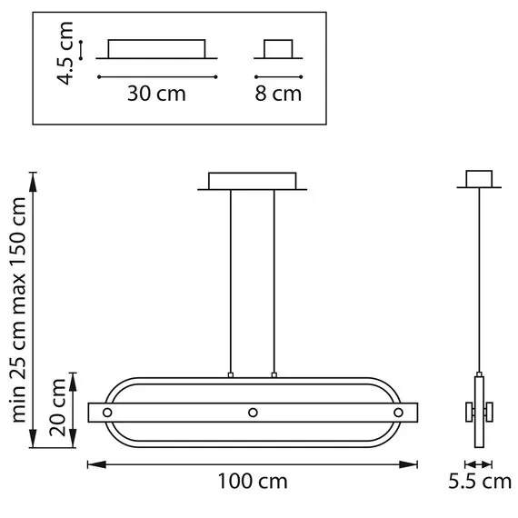 Lightstar 723337 Люстра LODI LED 36W 3240LM ЧЕРНЫЙ/ДЕРЕВО 3000K, изображение 2
