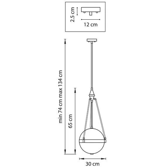 Lightstar 816037 Люстра MODENA 3х40W E27 ЛАТУНЬ/ЧЕРНЫЙ/БЕЛЫЙ, изображение 2