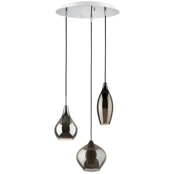 Lightstar 803057 Подвес PENTOLA 3х25W G9 ХРОМ/ДЫМЧАТЫЙ