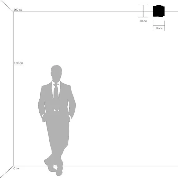 Lightstar 802017 Светильник NUBI 1х40W E27 ЧЕРНЫЙ МАТОВЫЙ/БЕЛЫЙ, изображение 3