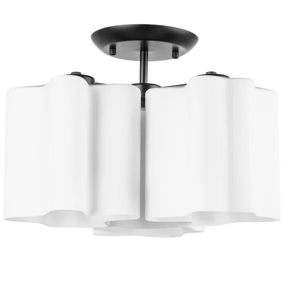 Lightstar 802037 Люстра NUBI 3х40W E27 ЧЕРНЫЙ МАТОВЫЙ/БЕЛЫЙ