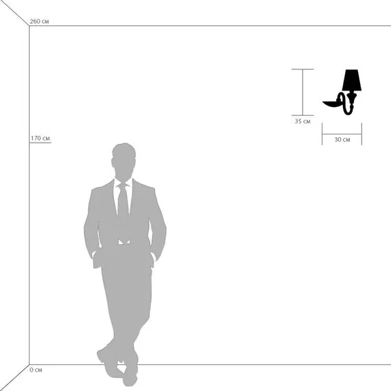 Lightstar 809616 Бра OTTO 1х40W E14 БЕЛЫЙ ткань, изображение 3