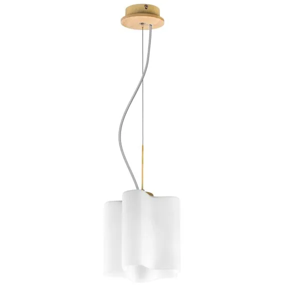 Lightstar 802115 Подвес NUBI LEGNO 1х40W E27 СВЕТЛОЕ ДЕРЕВО/БЕЛЫЙ