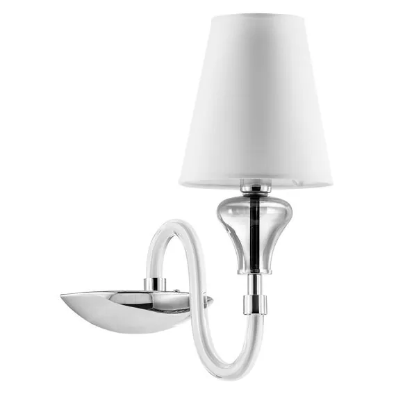 Lightstar 809616 Бра OTTO 1х40W E14 БЕЛЫЙ ткань