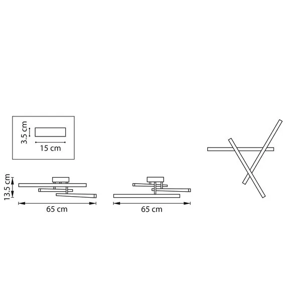 Lightstar 739013 Люстра PALLA 40W LED 1404LM ЗОЛОТО 3000-6000K, изображение 2