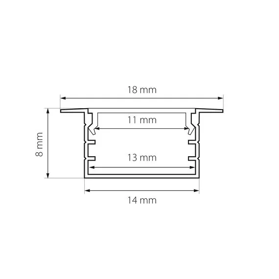 Lightstar 419130 Профиль PROFILED с прямоугольным рассеивателем для светодиодных лент, 1шт=2м, изображение 2