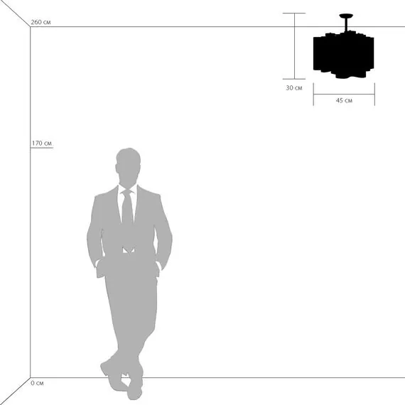 Lightstar 802037 Люстра NUBI 3х40W E27 ЧЕРНЫЙ МАТОВЫЙ/БЕЛЫЙ, изображение 3