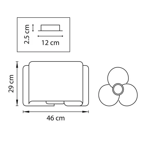 Lightstar 811032 Люстра PITTORE 3х40W E27 GOLDEN, изображение 2