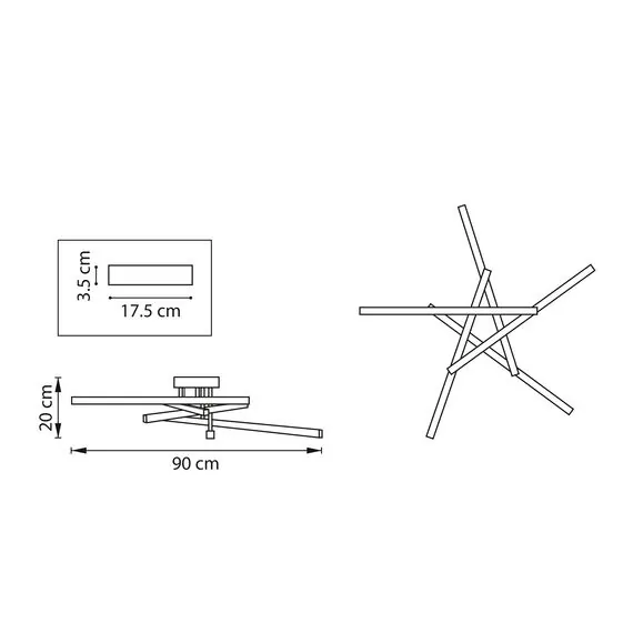 Lightstar 739033 Люстра PALLA 75W LED 2664LM ЗОЛОТО 3000-6000K, изображение 2