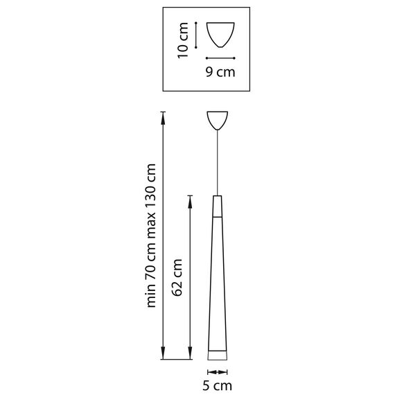 Lightstar 807013 Подвес PUNTO 1х25W G9 champagne, изображение 2