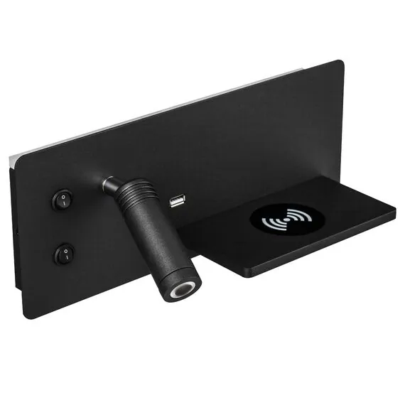 Lightstar 808557 Бра MURO 4W+3W LED LM ЧЕРНЫЙ 3000K