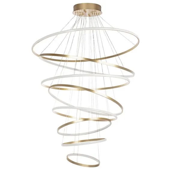 Lightstar 736483 Люстра ROTONDA 293W LED 8471LM 120G ЗОЛОТО 3000K