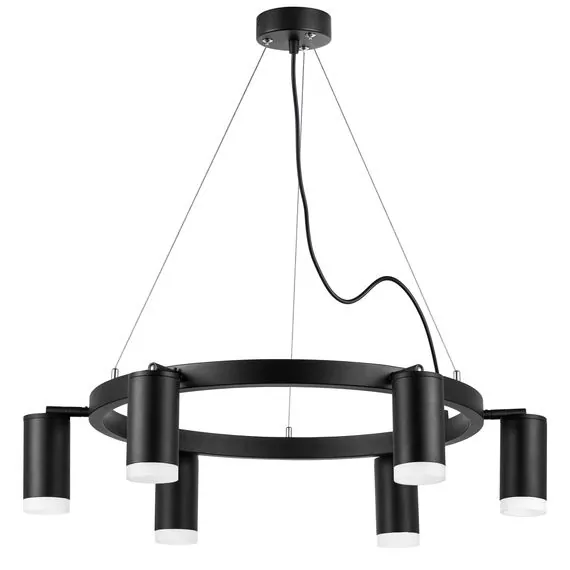 Lightstar LR0163760 Люстра RULLO 6х50W GU10 ЧЕРНЫЙ (571016+214437-6+202430-6)