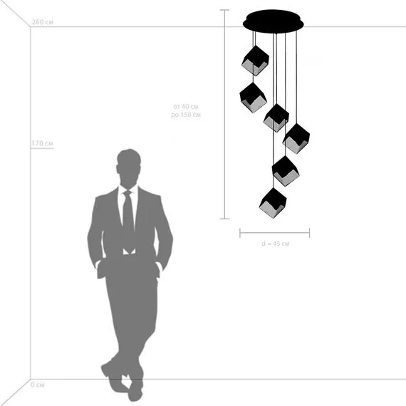 Lightstar 805569 Люстра QUBICA 6х2W(led) G4 12V ЗОЛОТО/ХРОМ/ПРОЗРАЧНЫЙ, изображение 3