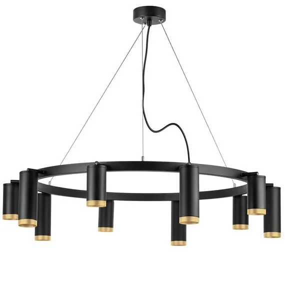 Lightstar LR02037587540 Люстра RULLO 10х50W GU10 ЧЕРНЫЙ (571020+214437-5+214487-5+203440-10)