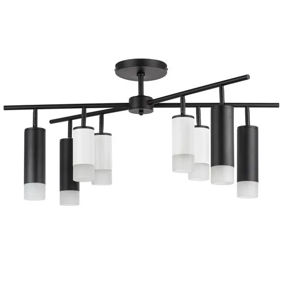 Lightstar LR7283648741 Люстра RULLO 8х50W GU10 ЧЕРНЫЙ/БЕЛЫЙ (571728+214436-4+214487-4+202431-8)