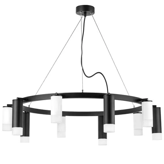 Lightstar LR0203658751 Люстра RULLO 10х50W GU10 ЧЕРНЫЙ/БЕЛЫЙ (571020+214436-5+214487-5+202431-10)
