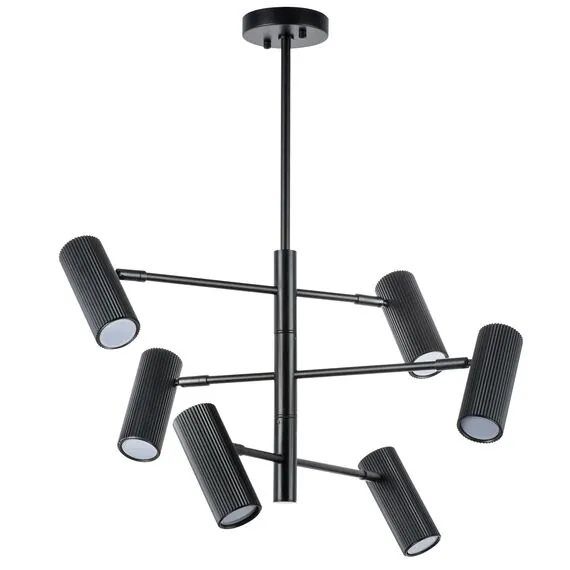 Lightstar 718267 Люстра ROMA 6х28W GU10 (led) MATT BLACK