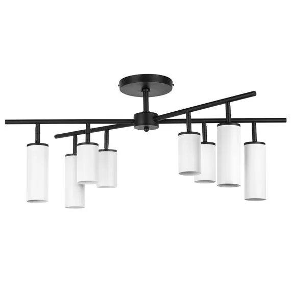 Lightstar LR728364864 Люстра RULLO 8х50W GU10 ЧЕРНЫЙ/БЕЛЫЙ (571728+214436-4+214486-4)