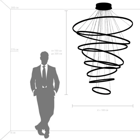 Lightstar 736483 Люстра ROTONDA 293W LED 8471LM 120G ЗОЛОТО 3000K, изображение 3