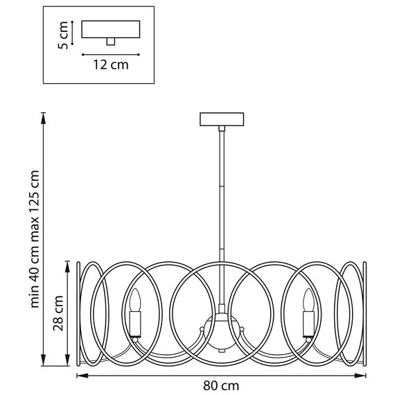Lightstar 713083 Люстра REGOLO 8х40W E14 ХРОМ/ЗОЛОТО, изображение 2