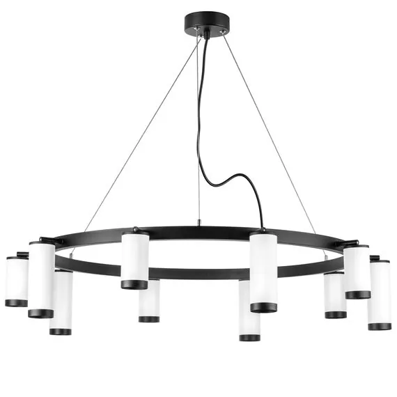 Lightstar LR02036586540 Люстра RULLO 10х50W GU10 ЧЕРНЫЙ/БЕЛЫЙ (571020+214436-5+214486-5+203437-10)