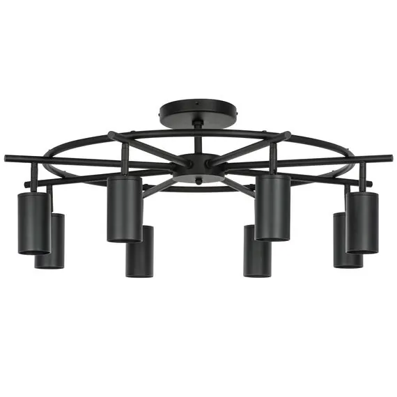 Lightstar LR718378 Люстра RULLO 8х50W GU10 ЧЕРНЫЙ (571718+214437-8)