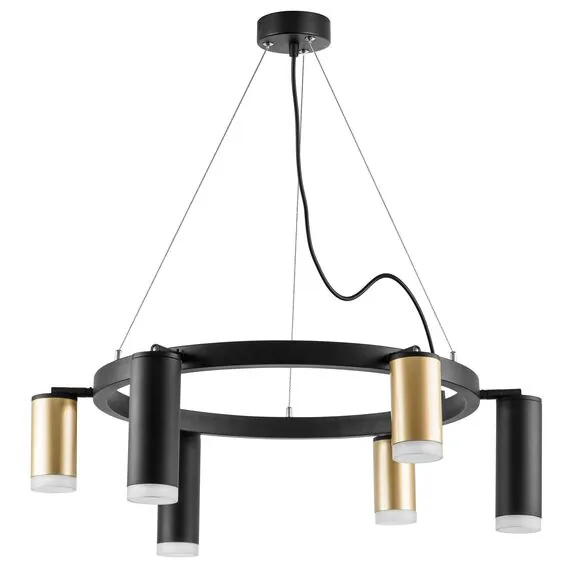 Lightstar LR0164038730 Люстра RULLO 6х50W GU10 ЧЕРНЫЙ/ЗОЛОТО (571016+214440-3+214487-3+202430-6)