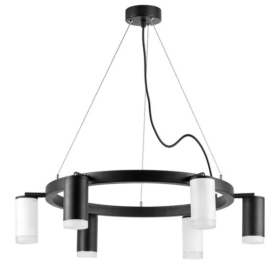 Lightstar LR0163733630 Люстра RULLO 6х50W GU10 ЧЕРНЫЙ/БЕЛЫЙ (571016+214437-3+214436-3+202430-6)